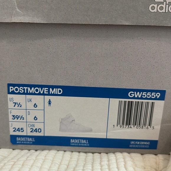 Brand New in Box Adidas Postmove Mid Cloudform Shoes - Picture 2 of 4
